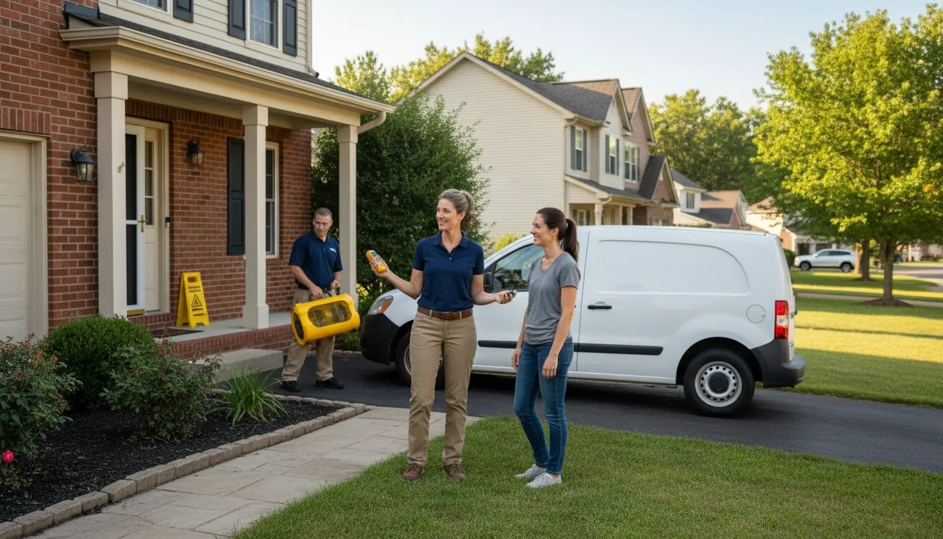 Water restoration image for Dehumidification And Cleanup Services in Monroeville, OH